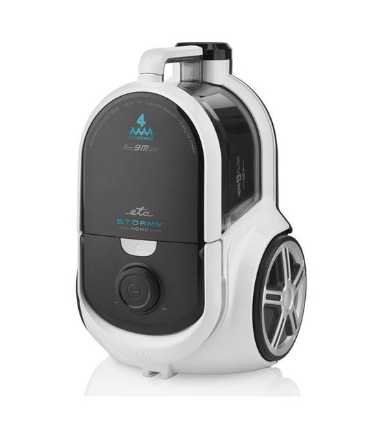 Stormy Home Bodenstaubsauger mit Staubbeutel 800 W HEPA  (Schwarz, Weiß) 