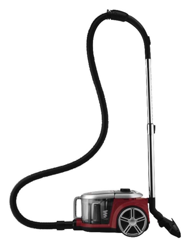 Stormy Turbo Bodenstaubsauger mit Staubbeutel 800 W HEPA  (Schwarz, Rot) 