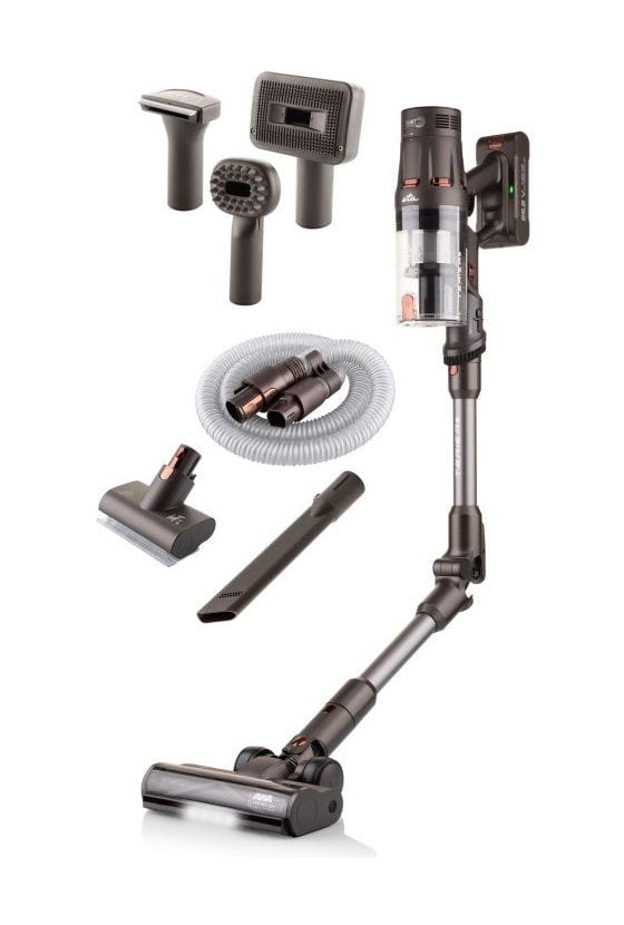 Terier Handstaubsauger Beutellos bis 80 min Laufzeit 25,2 V HEPA  (Braun) 