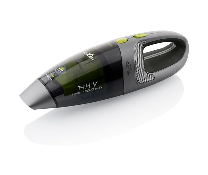 Verto Handstaubsauger Beutellos bis 20 min Laufzeit 14,4 V HEPA  (Schwarz, Grün) 