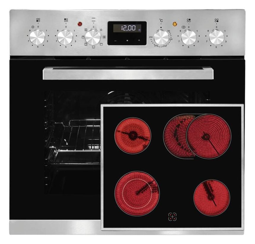 EHE 157-2 URBZ-Set Herdset 59 l mit 60 cm Glaskeramik Kochfeld 