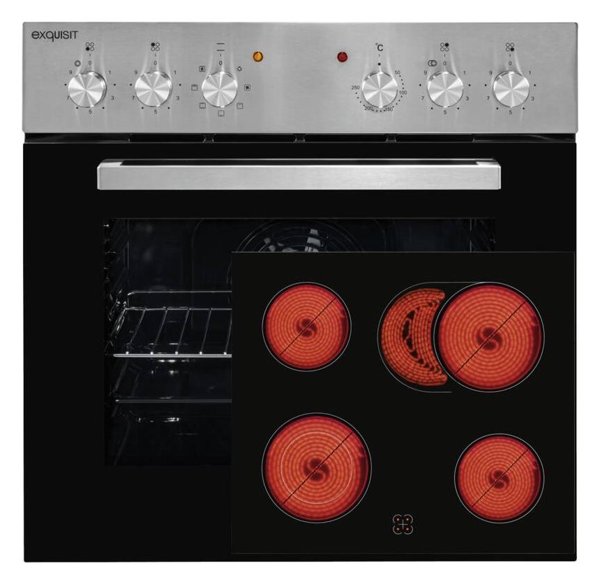 EHE156-2.1 UBZ-Set Herdset 59 l mit 60 cm Glaskeramik Kochfeld 