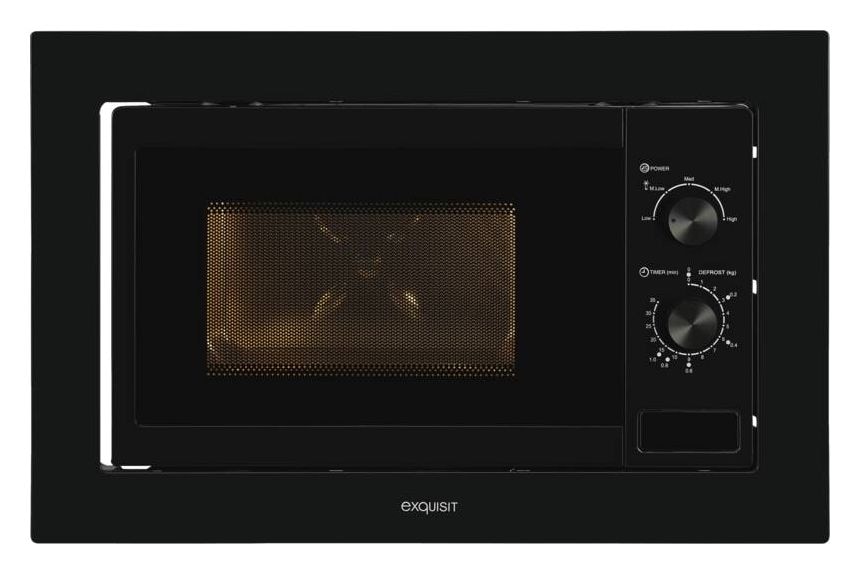 EMW10-020 Einbau-Mikrowelle 800 W Größe: klein 5 Stufen (Schwarz) 