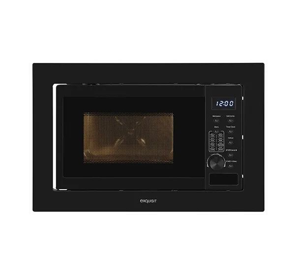 EMW20-DG-020 Einbau-Mikrowelle 1000 W Größe: klein 6 Stufen Grill (Schwarz) 