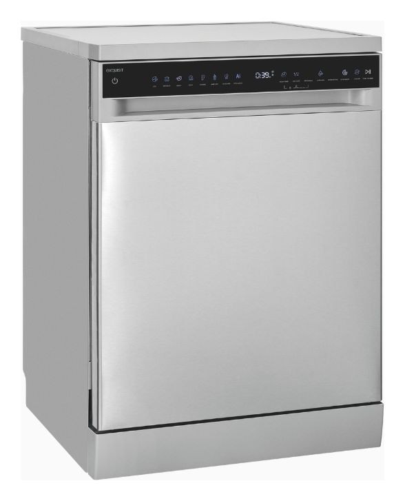 GSP9616-450B 60 cm Geschirrspüler freistehend Leise 16 Maßgedecke aquaStop Funktion 