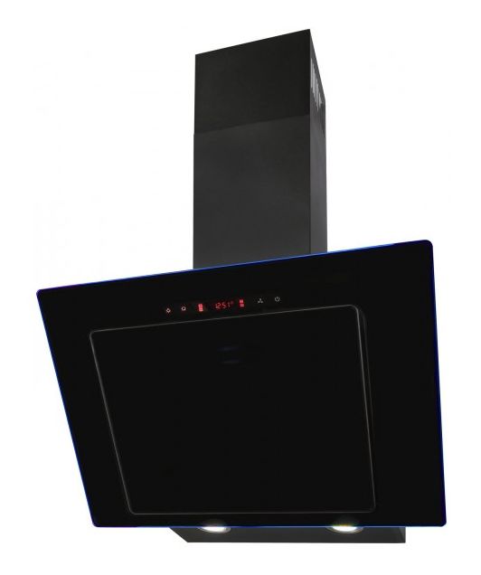 KFD607-2LED Abluft/Umluft Dunstabzugshaube/Esse Wand 540 mm (Schwarz) 