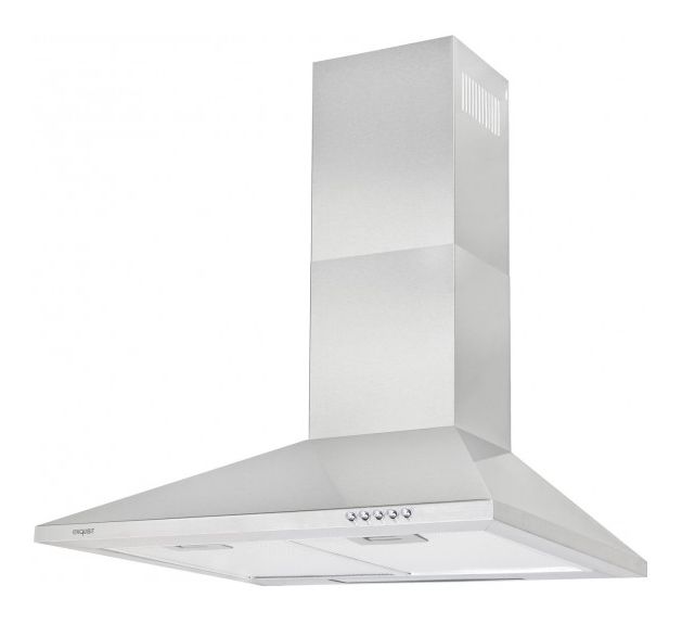 KH60-8.3 Abluft/Umluft Dunstabzugshaube/Esse Wand 60 cm (Metallisch) 