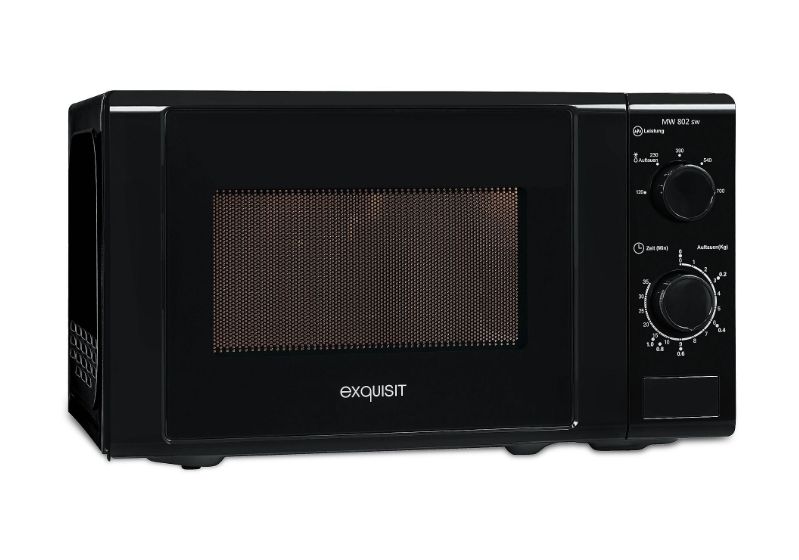 MW802 Freistehende Mikrowelle 700 W Größe: klein 5 Stufen  (Schwarz) 