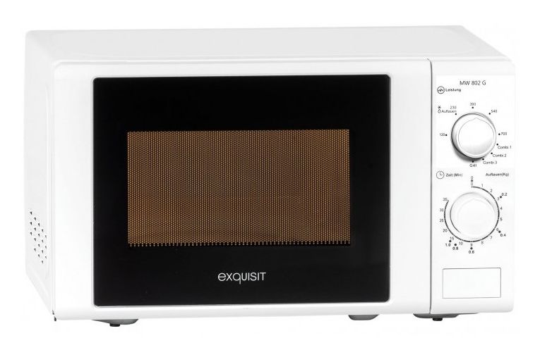 MW802G Standgeräte Solo 700 W Größe: klein 5 Stufen Grill  (Weiß) 