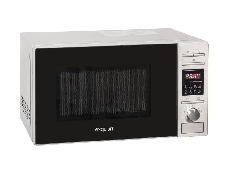 MW820DI Freistehende Mikrowelle 700 W Größe: klein 5 Stufen  (Silber) 
