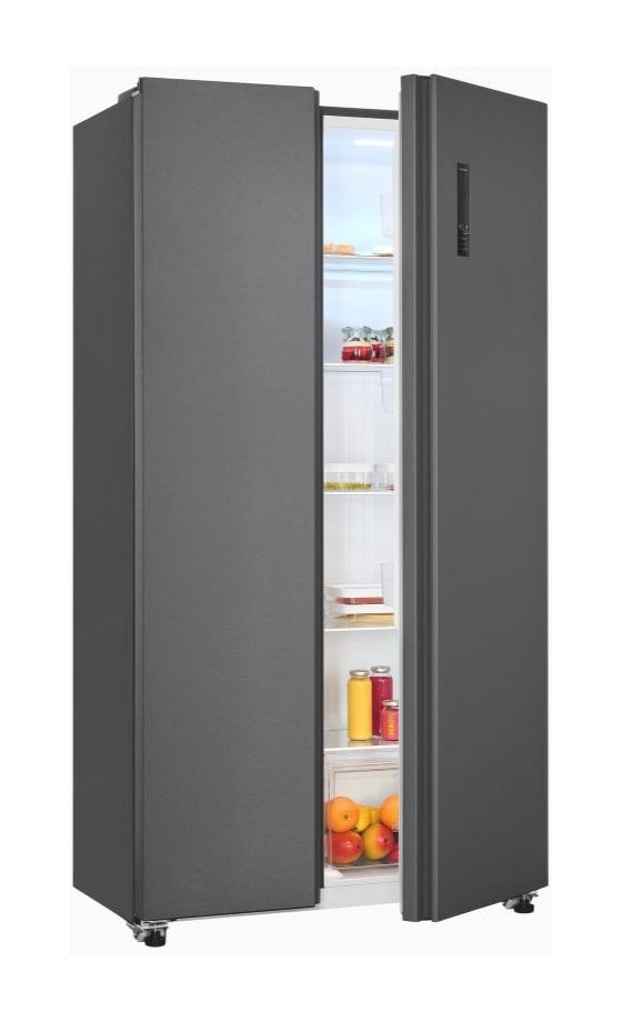 SBS46-040E Side-by-Side Kühl-/ Gefrierkombination 291 l / 151 l 287 kWh NoFrost 1770 mm x 900 mm  (Anthrazit) 