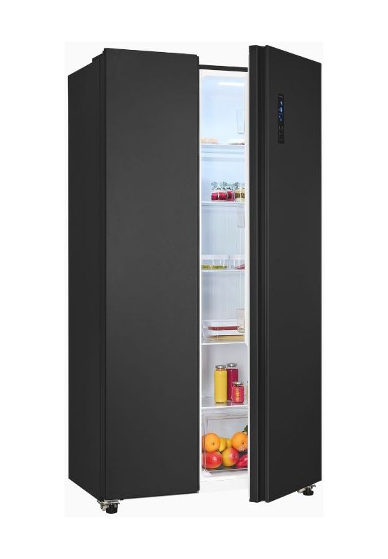 SBS46-040E Side-by-Side Kühl-/ Gefrierkombination 291 l / 148 l 287 kWh NoFrost 1770 mm x 910 mm  (Schwarz) 
