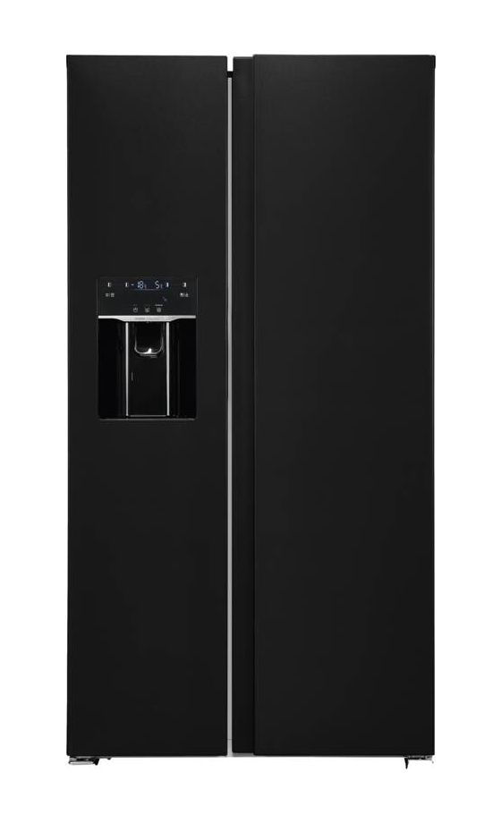 SBS520-CF-040E Side-by-Side Kühl-/ Gefrierkombination 344 l / 169 l 306 kWh NoFrost 1775 mm x 910 mm  (Schwarz) 