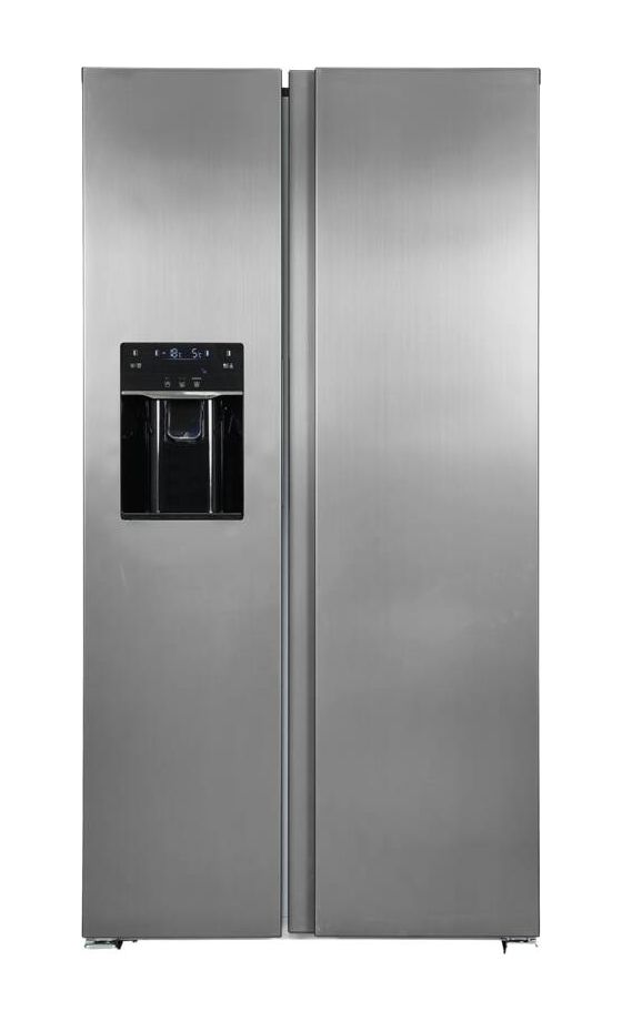 SBS520-CF-040E Side-by-Side Kühl-/ Gefrierkombination 344 l / 169 l 306 kWh NoFrost 1775 mm x 910 mm  (Schwarz, Edelstahl) 