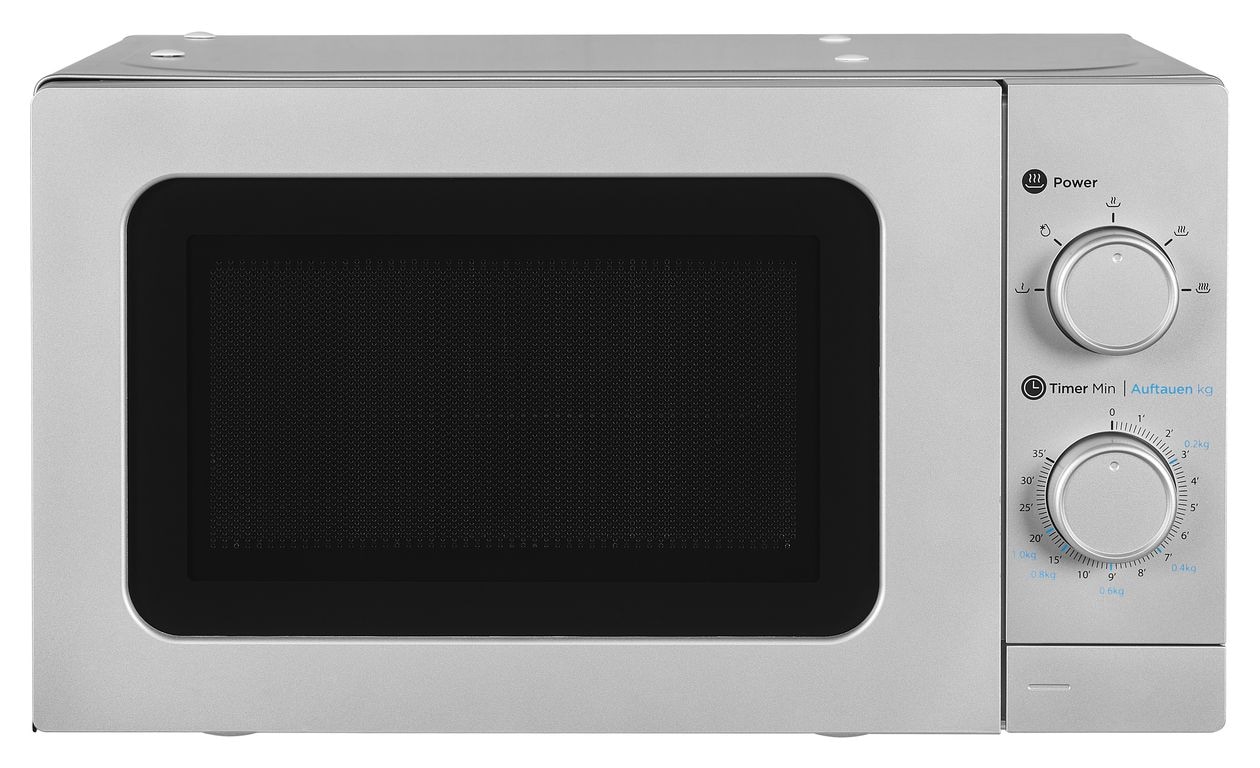 WP700J17-3si Freistehende Mikrowelle 1050 W Größe: klein 5 Stufen  (Silber) 