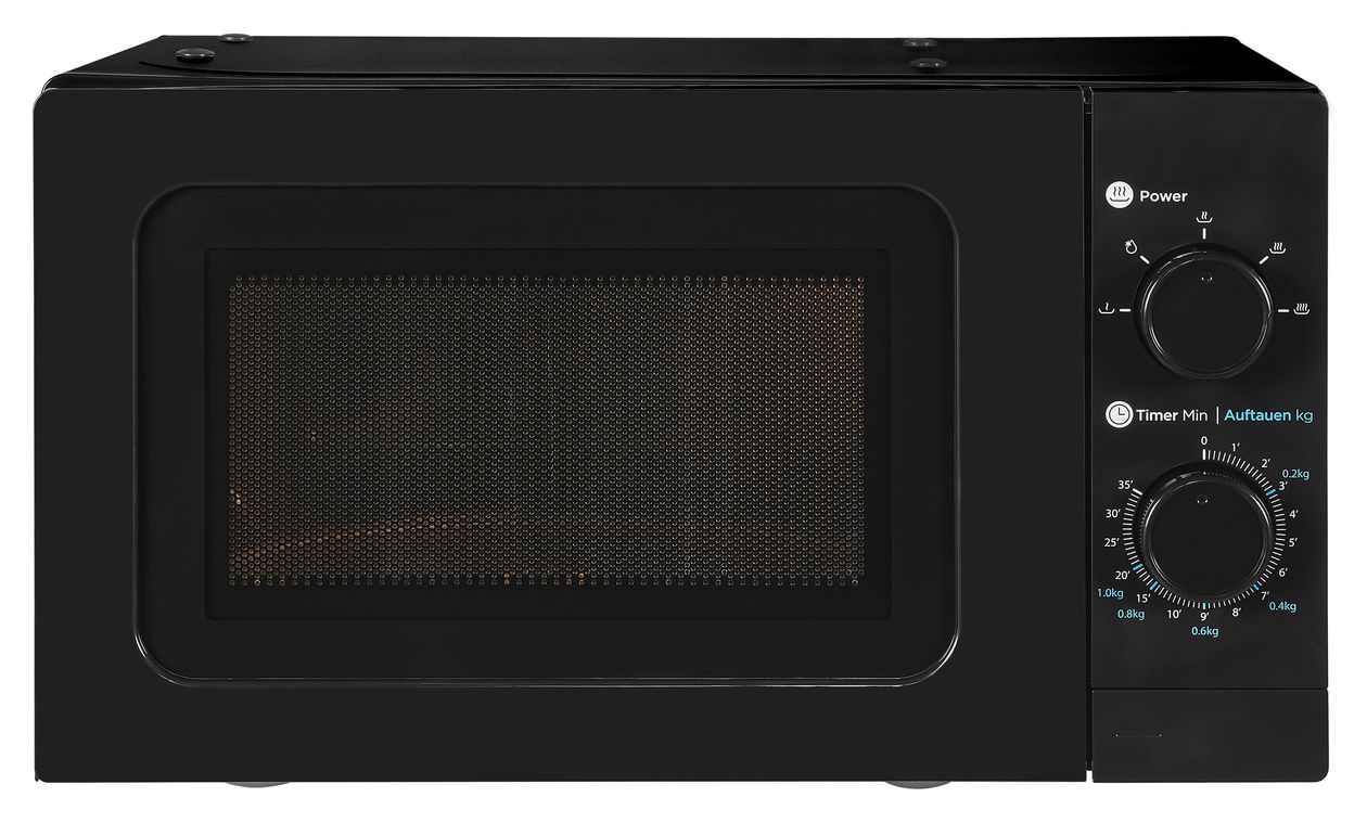 WP700J17-3sw Freistehende Mikrowelle 1050 W Größe: klein 5 Stufen  (Schwarz) 