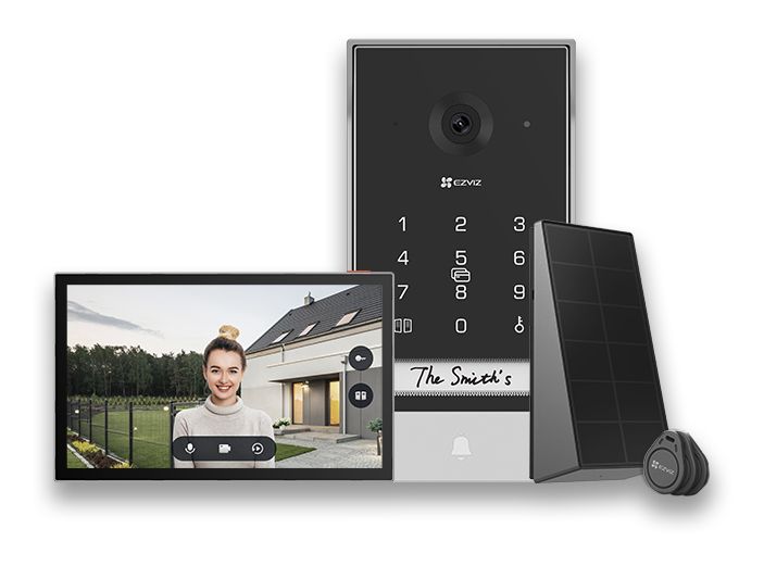 EP7 WLAN-Video-Türsprechanlage  Wlan  (Schwarz, Silber) 