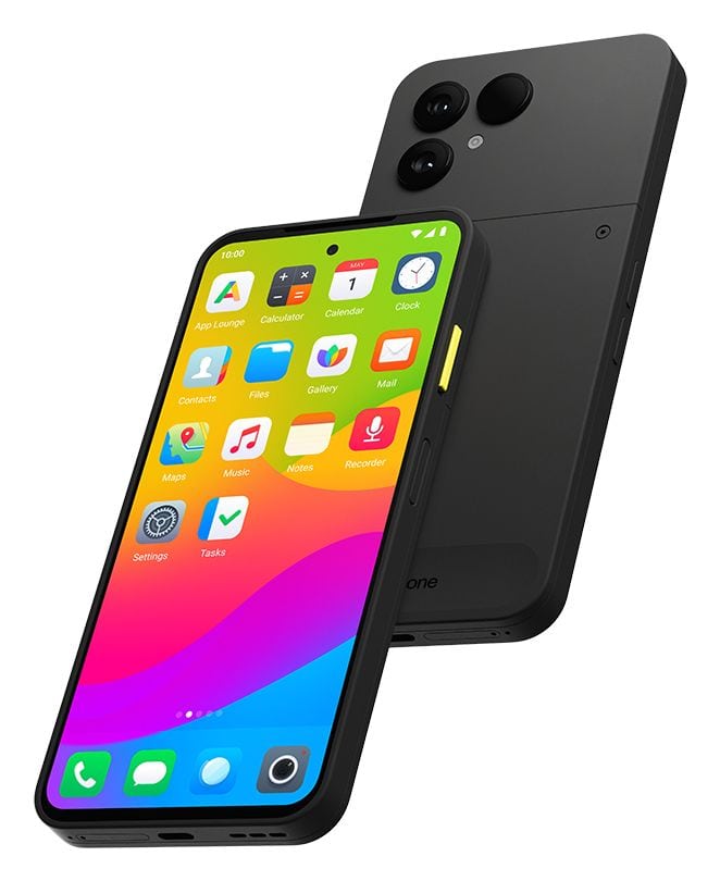 The Fairphone (6.Gen) 256 GB 5G Smartphone 16 cm (6.31") Android 50 MP Dual Kamera Dual Sim WiFi 6E (Horizon Black) 