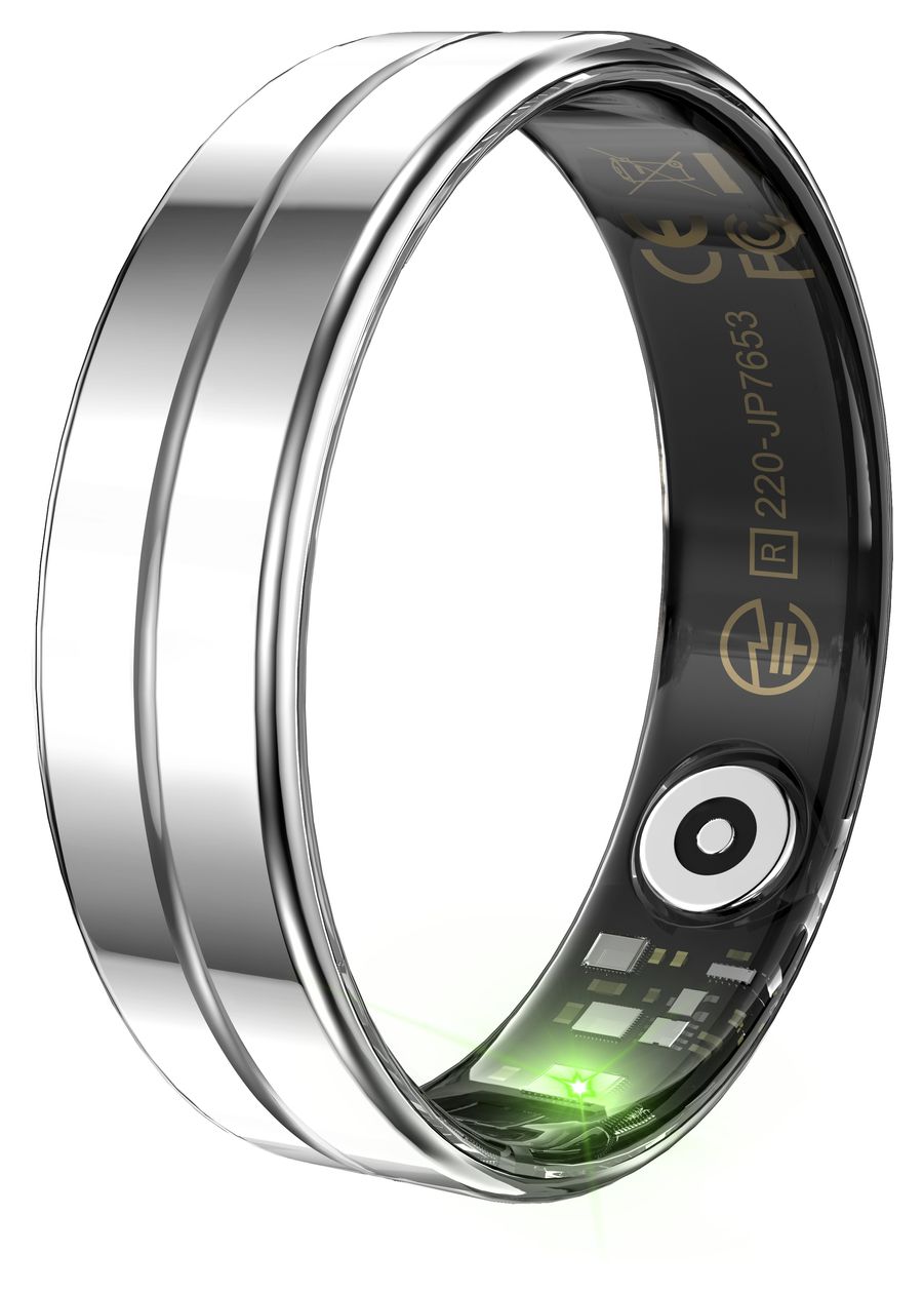 SR11 Smart Ring Größe 12  (Silber) 