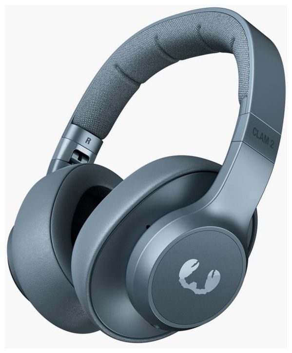 Clam 2 Ohraufliegender Bluetooth Kopfhörer kabellos 80 h Laufzeit (Blau) 