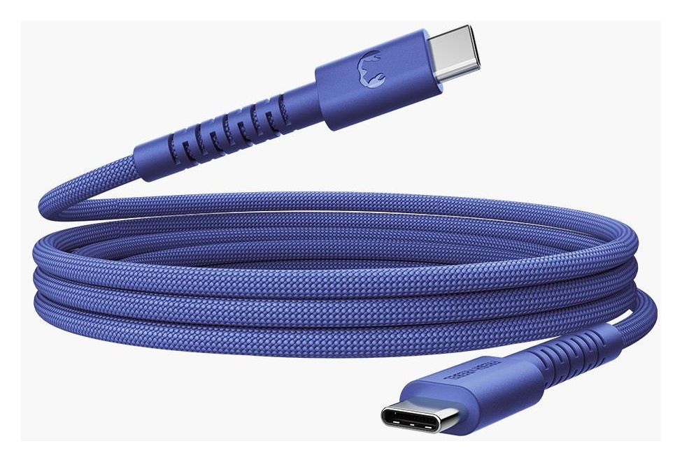 2CCC201TB Rundkabel USB C auf USB C Männlich bis 100 W 2 m  (Blau) 