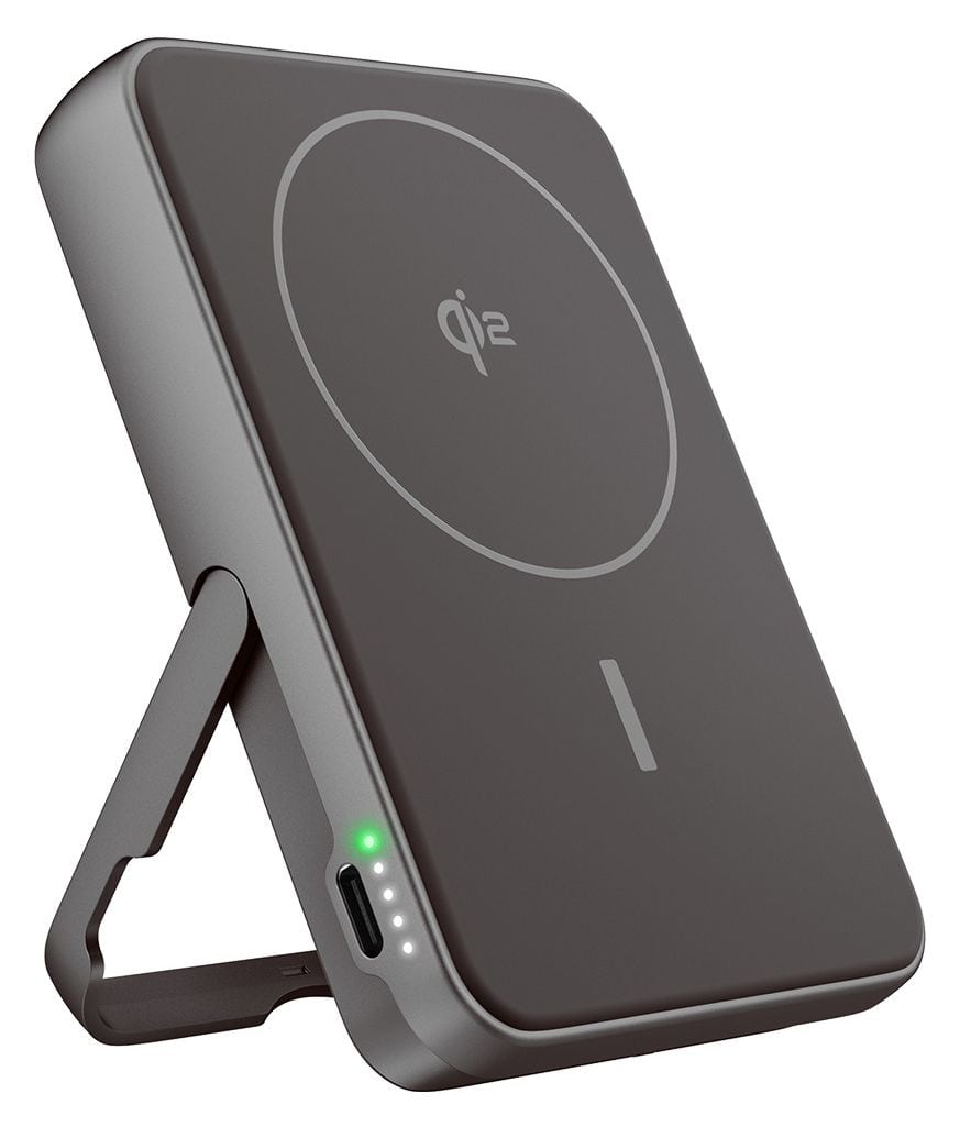 Magnetic Wireless 10000 mAh Powerbank USB Typ-C Kabelloses Laden  (Grau) 