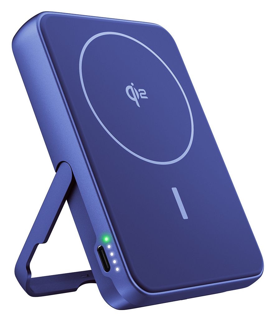 Magnetic Wireless 10000 mAh Powerbank USB Typ-C Kabelloses Laden  (Blau) 