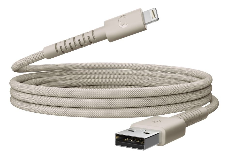2ULC201SS Rundkabel Lightning auf USB A Männlich 2 m  (Beige) 