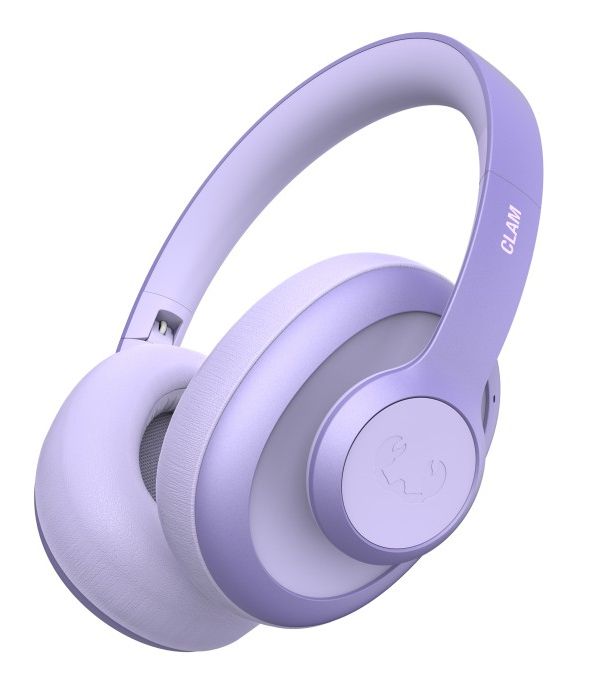 Clam Ace Over Ear Bluetooth Kopfhörer kabellos 60 h Laufzeit USB Typ-C  (Lila) 