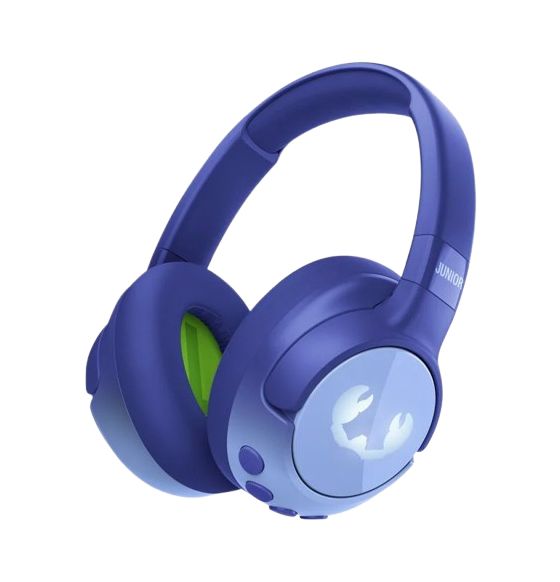 Clam Junior Ohraufliegender Bluetooth Kopfhörer kabellos 60 h Laufzeit USB Typ-C  (Blau) 