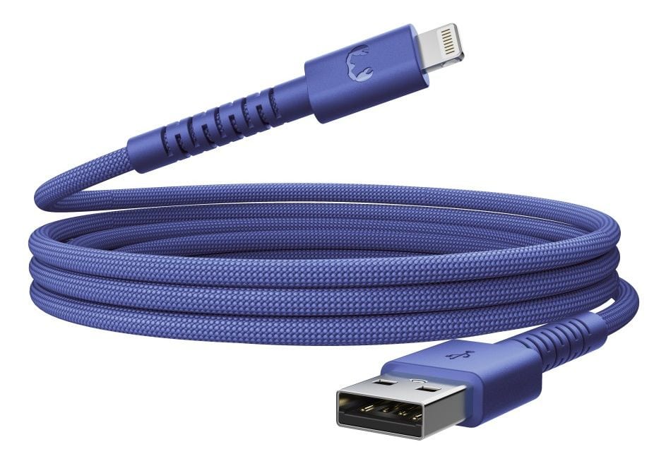 FlexWave Stecker Rundkabel Lightning auf USB A 2 m  (True Blue) 