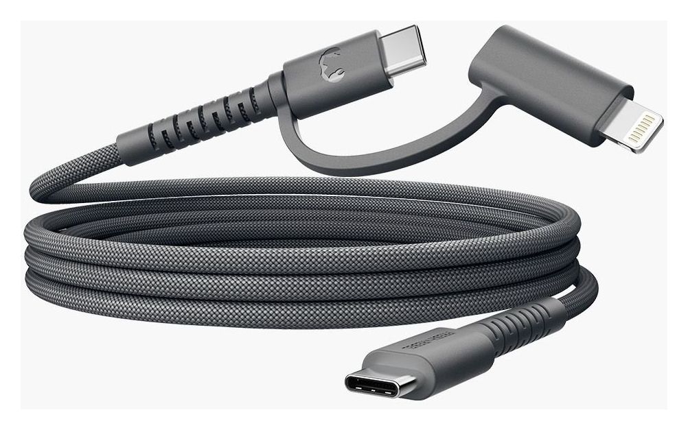 FlexWave Lightning auf USB C Männlich 2 m  (Schwarz) 