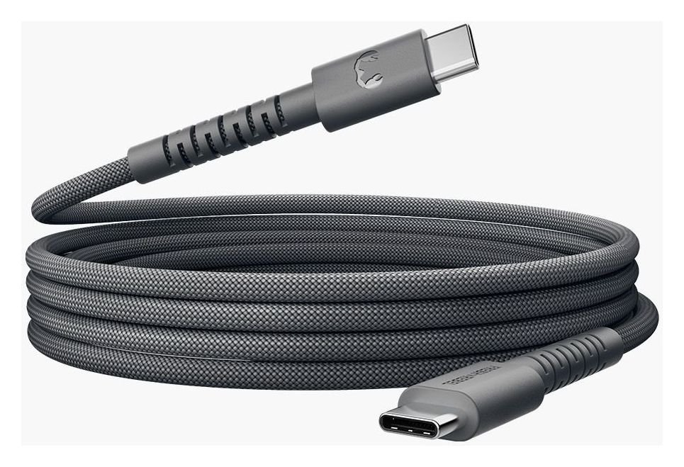 FlexWave Rundkabel USB C auf USB C Männlich bis 60 W 3 m  (Schwarz) 
