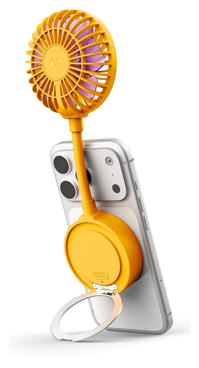 Magnetic Fan Handventilator  (Orange) 