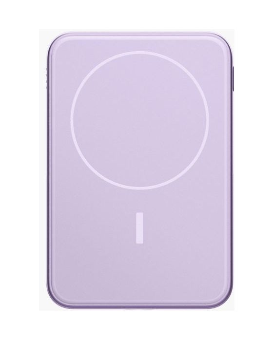Wireless Magnetic 5000 mAh Powerbank USB Typ-C Kabelloses Laden  (Lila) 