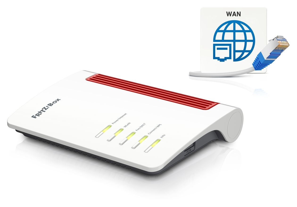 FRITZ!Box 4050 WiFi 6 Router Dual-Band (2,4 GHz/5 GHz) 2400 Mbit/s 