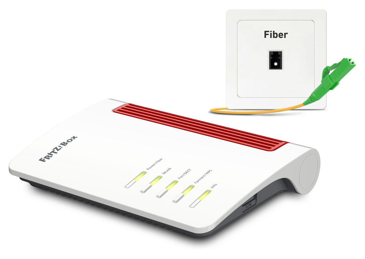 FRITZ!Box 5530 Fiber WiFi 6 Router Dual-Band (2,4 GHz/5 GHz) 