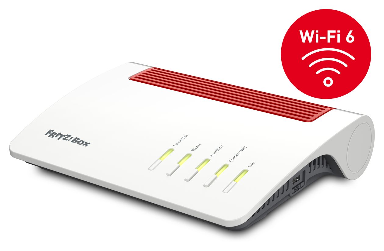 FRITZ!Box 7590 AX WiFi 6 Router Dual-Band (2,4 GHz/5 GHz) 1200 Mbit/s 