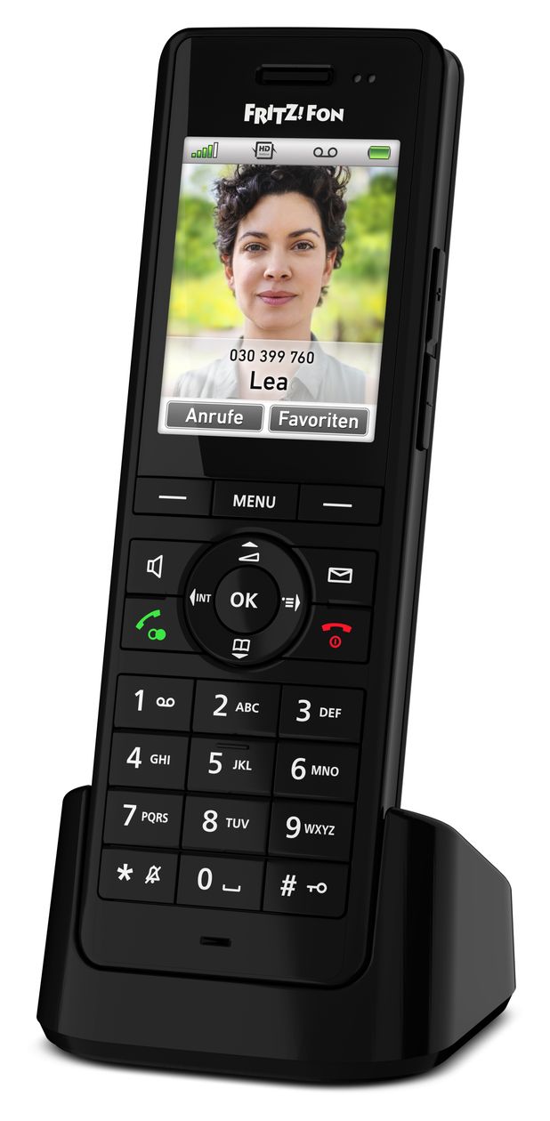 FRITZ!Fon X6 DECT-Telefon  (Schwarz) 