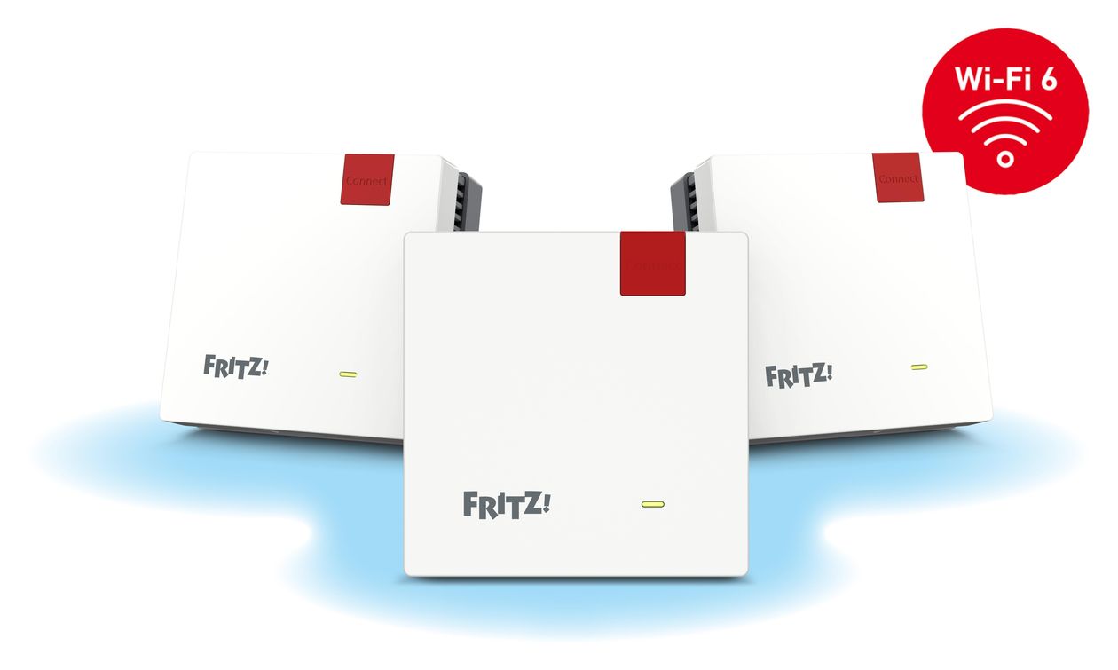 FRITZ!Mesh Set 1600 3-Pack WiFi 6 Router Dual-Band (2,4 GHz/5 GHz) 2400 Mbit/s 
