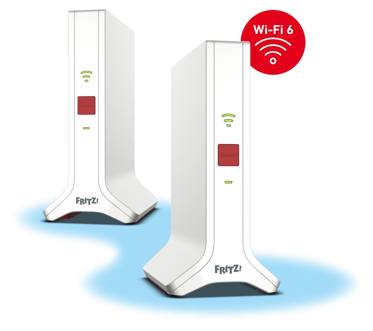 FRITZ!Mesh Set 4200 2er Pack WiFi 6E Router Dual-Band (2,4 GHz/5 GHz) 
