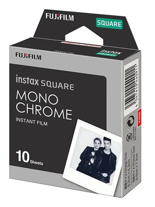 Instax Film 10 Shots SQUARE - Monochrome 