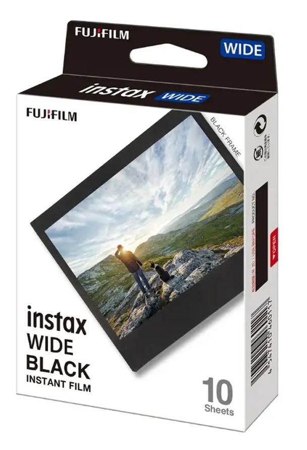 Instax Film 10 Shots WIDE - Black Frame 