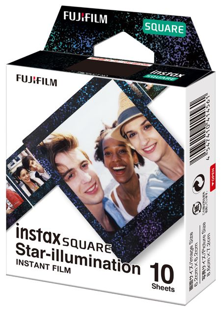 Instax Square Star Illumination Sofortbildfilm Schwarz 
