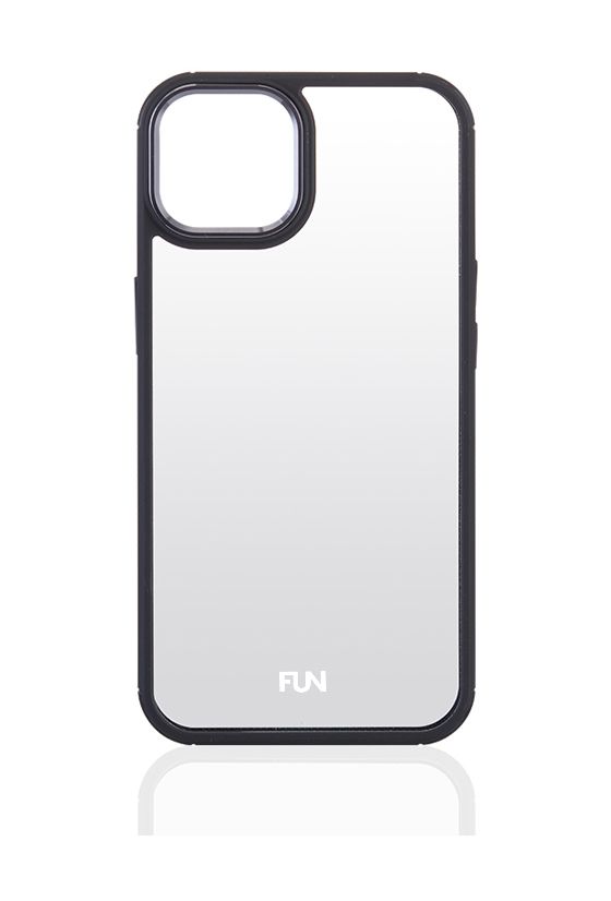 20688 Cover für Apple iPhone 15 (Schwarz, Transparent) 