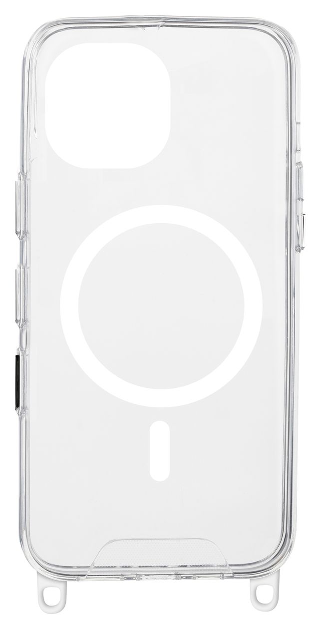 21288 Cover für Apple iPhone 15  (Transparent, Weiß) 