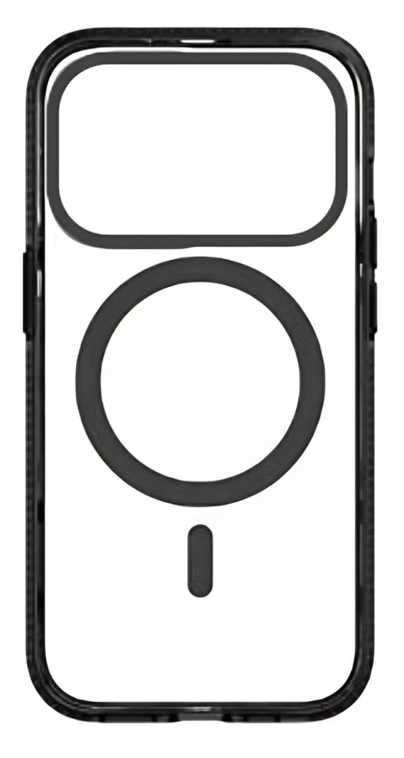 21477 MagSafe Cover für Apple iPhone 17 Pro (Schwarz, Transparent) 