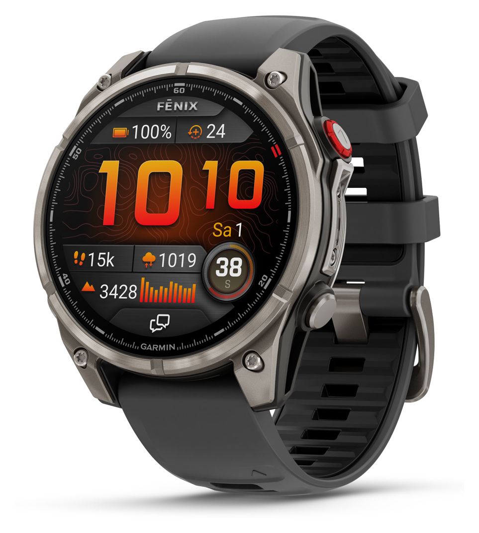 Fenix 8 Pro Digital 47 mm Smartwatch Rund 360 h  (Graphit, Titan) 