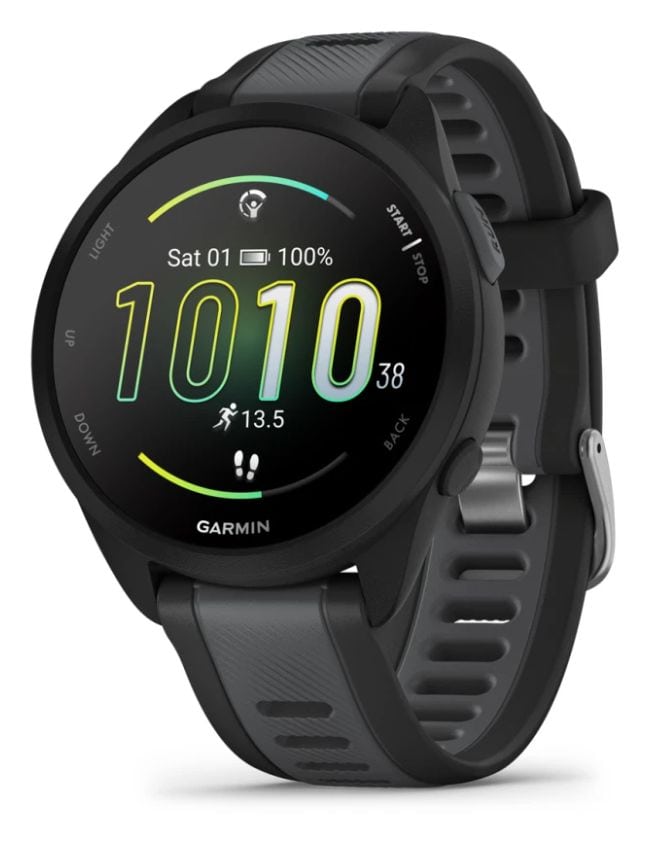 Forerunner 165 Digital 43 mm Smartwatch Rund  (Schwarz) 