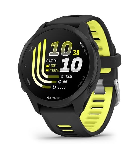 Forerunner 170 Digital 30 mm Smartwatch Rund  (Schwarz) 